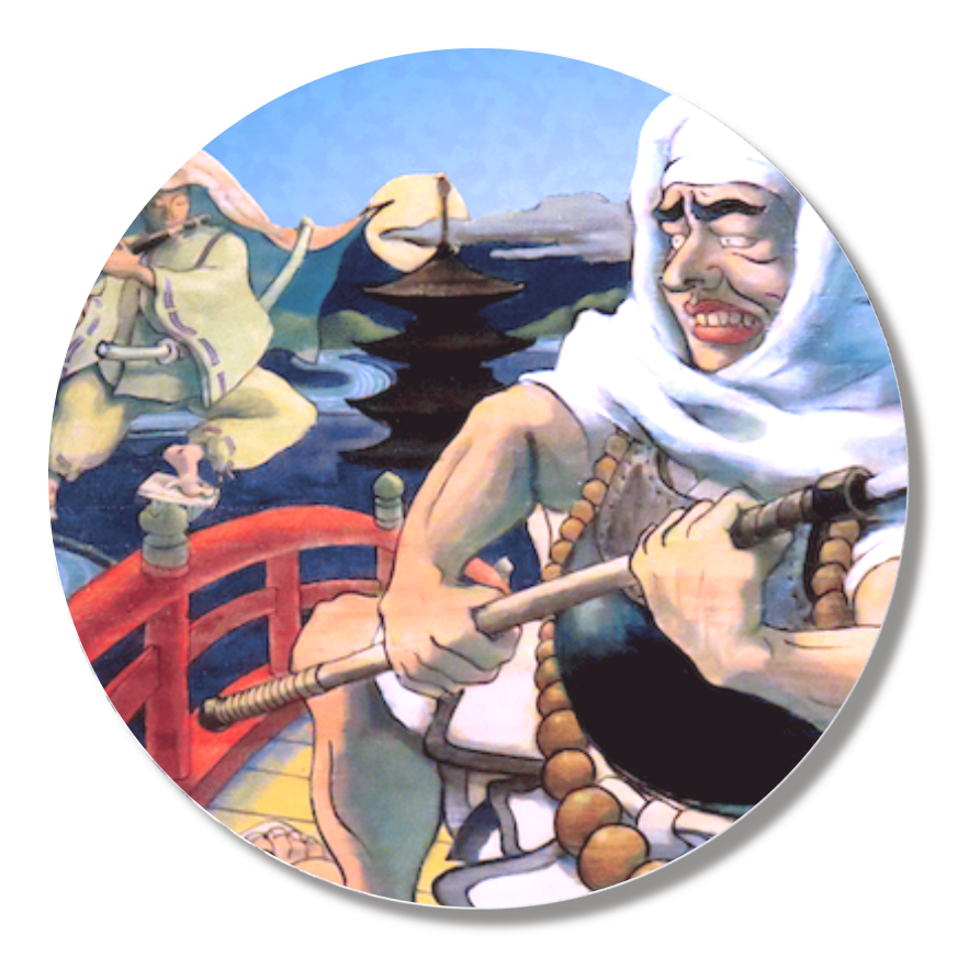 弁慶と牛若五条の橋の出合い