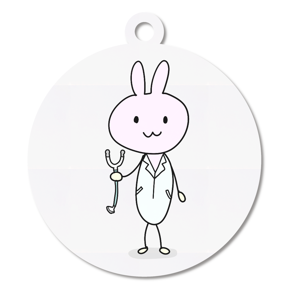 みみすけキーホルダー(お医者さん)