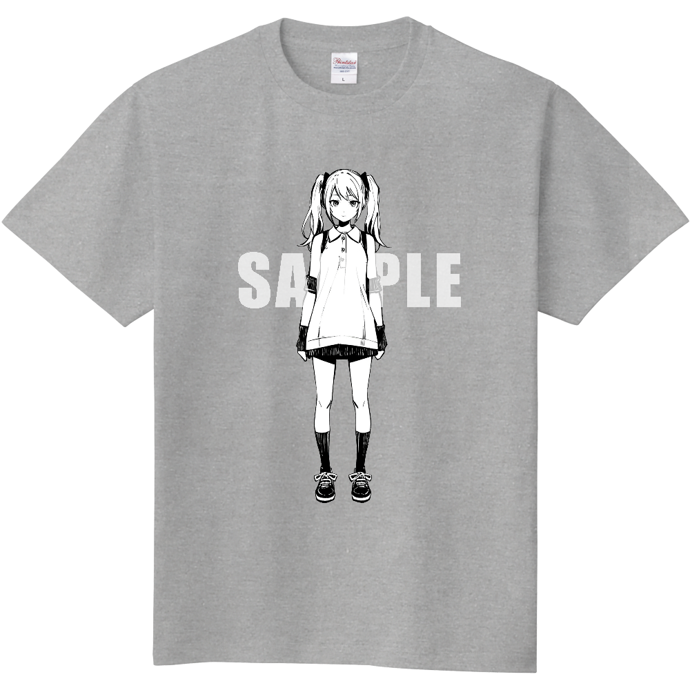 ツインテールの少女のＴシャツ
