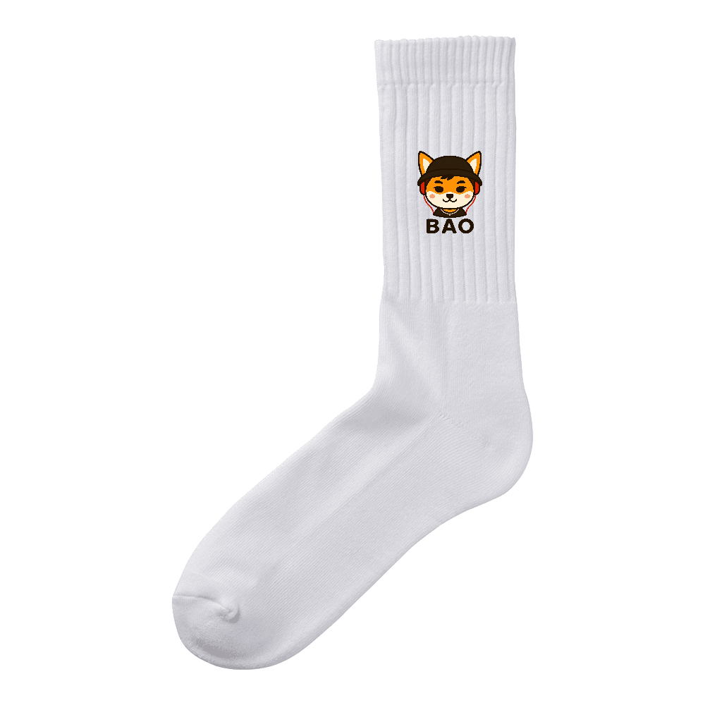 BAO　キツネロゴ①　ソックス