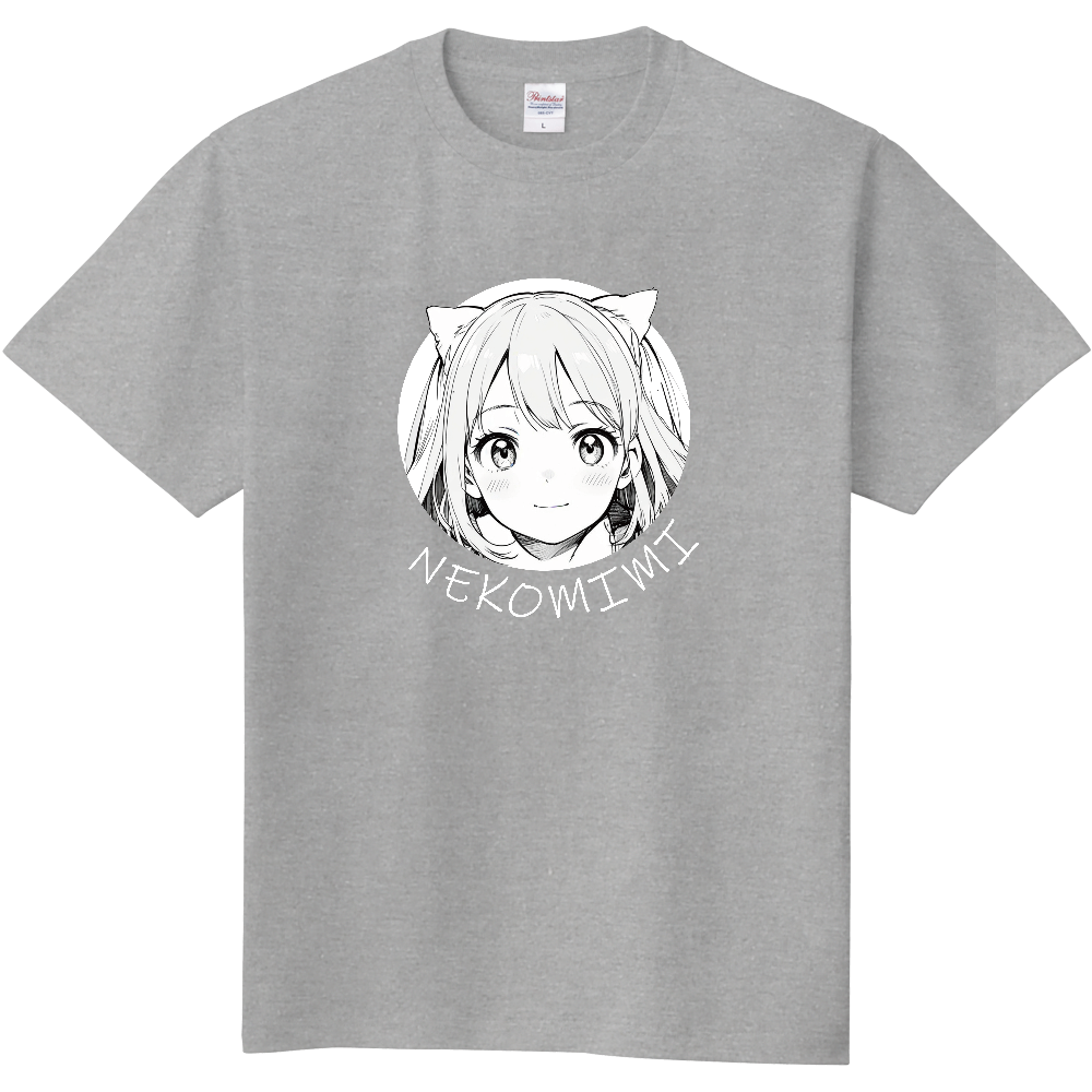 ネコミミ少女のTシャツ