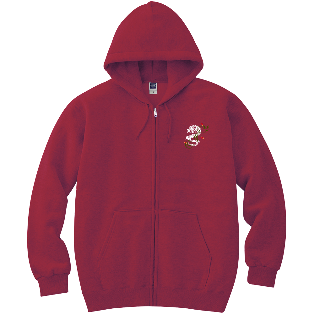 白龍といちご蝶々　軽量ジップパーカー