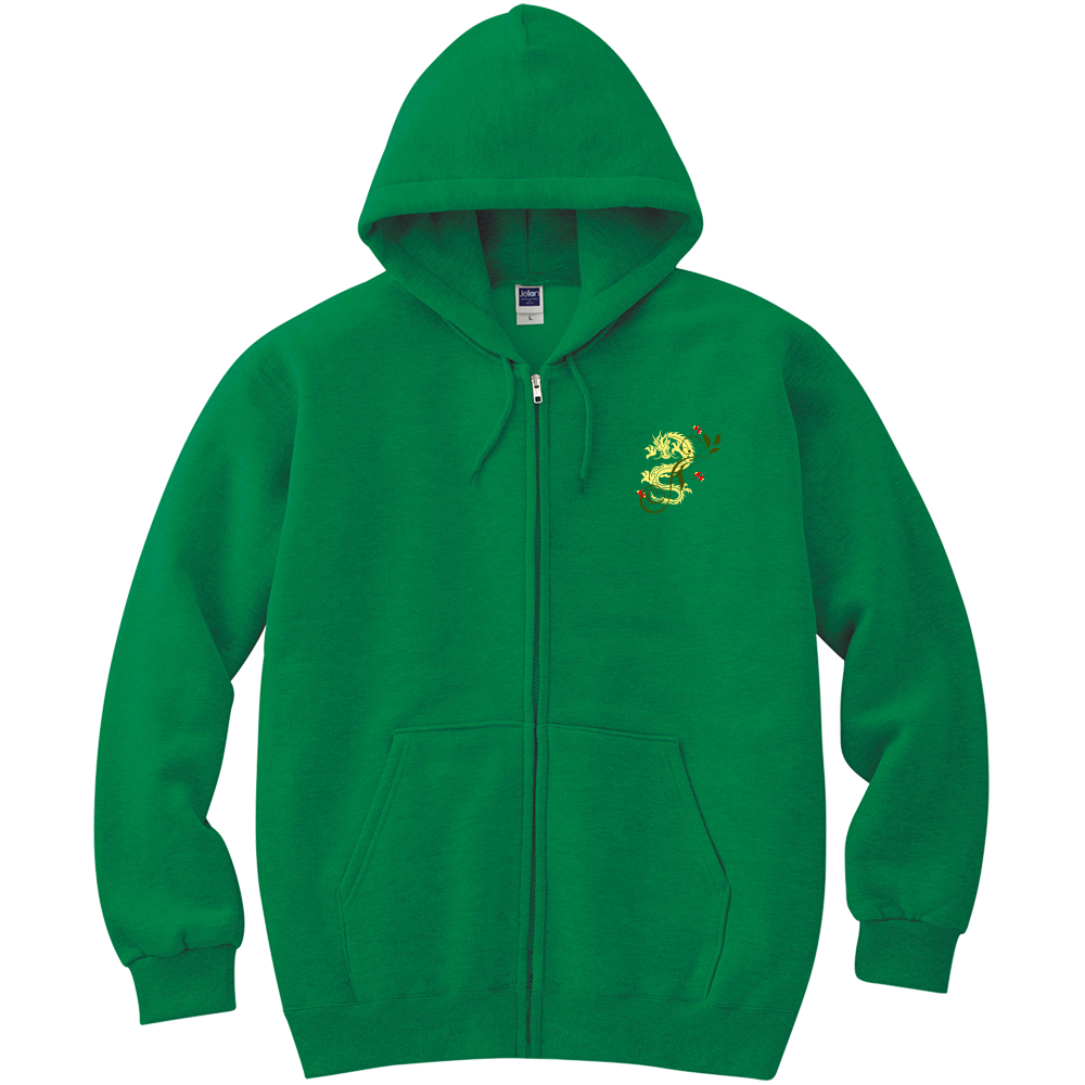 金龍といちご蝶々 軽量ジップパーカー