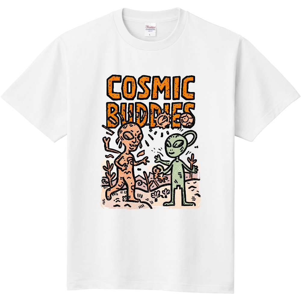 仲良し宇宙人のＴシャツ