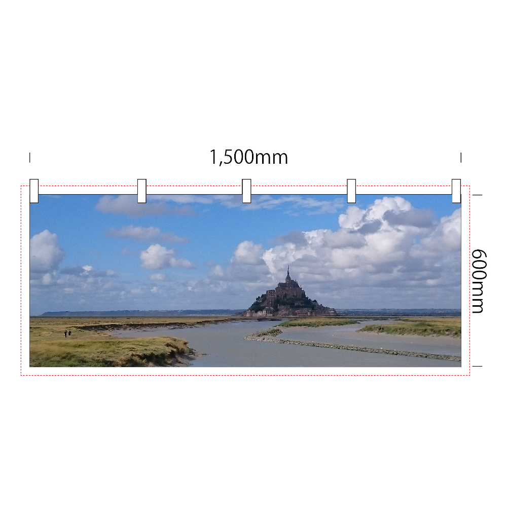 横幕_REAL Collection_002 モンサンミシェル