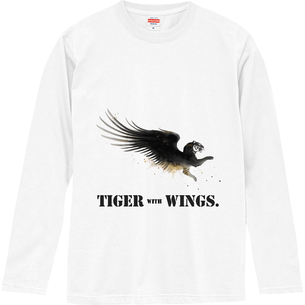 [ロングTシャツ] Tiger with wings.