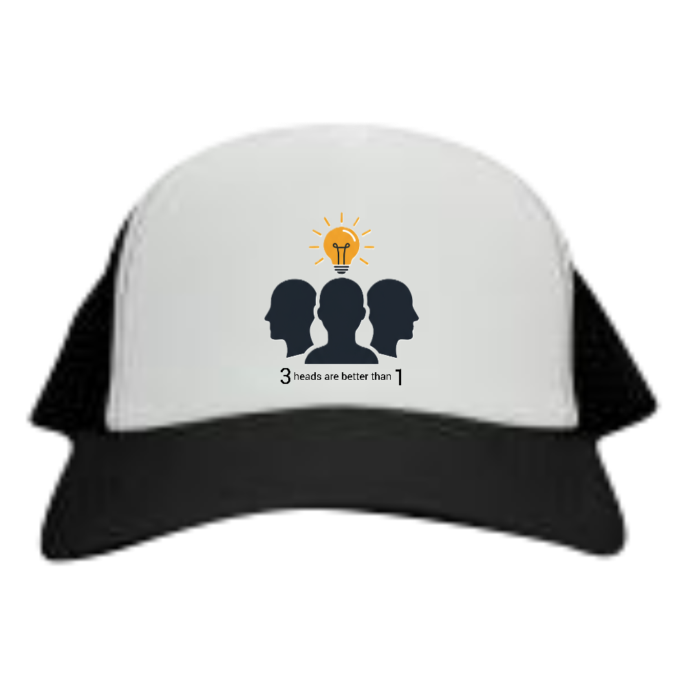 [メッシュキャップ] 3 heads are better than 1