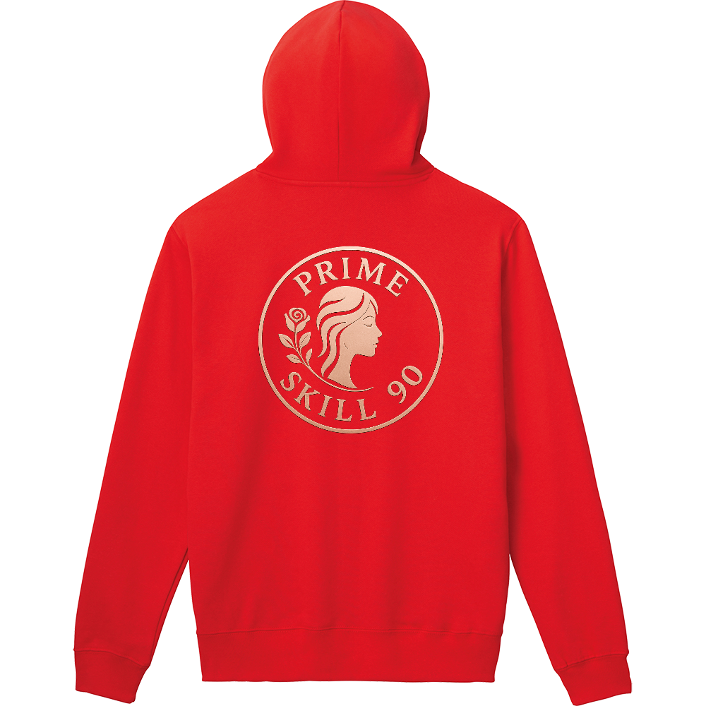 背面デザイン軽量プルパーカー