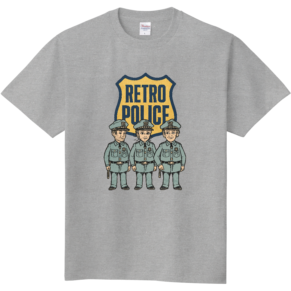 レトロな警察官のTシャツ