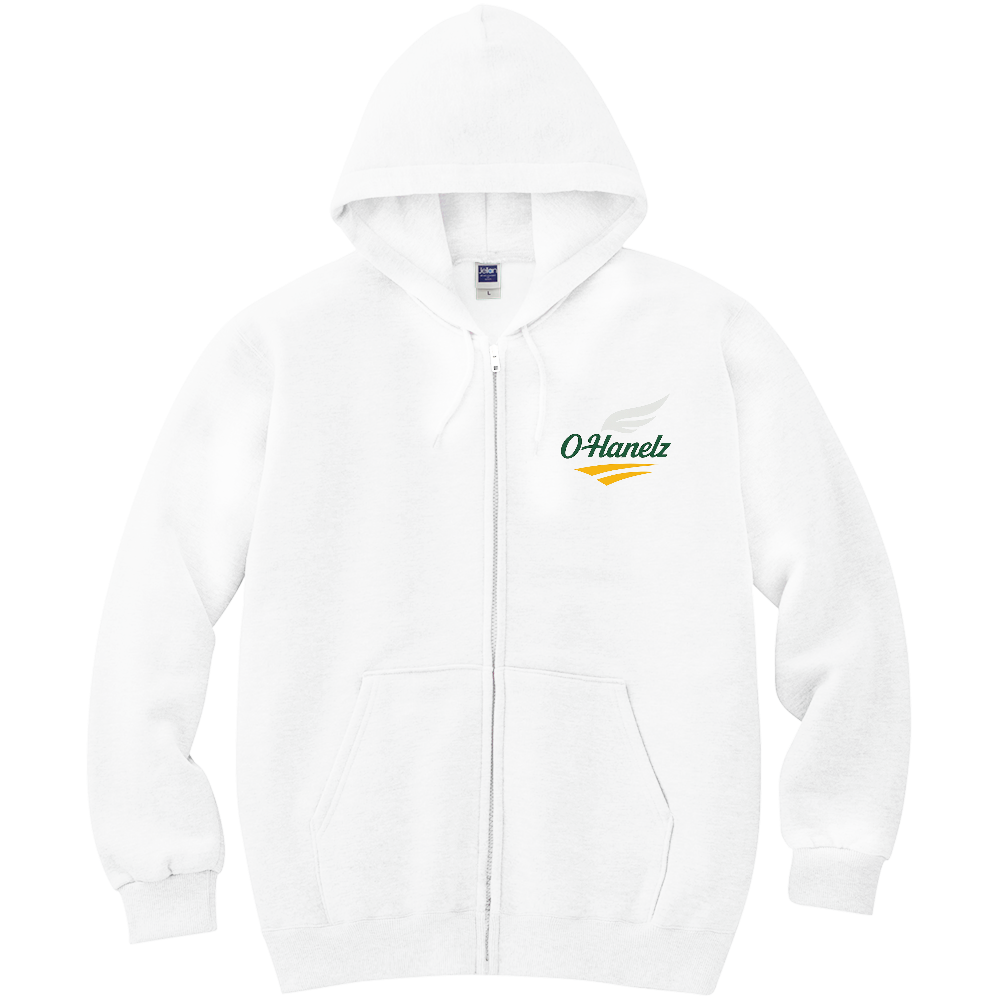 OHanelzシンボルロゴ軽量ジップアップパーカー③