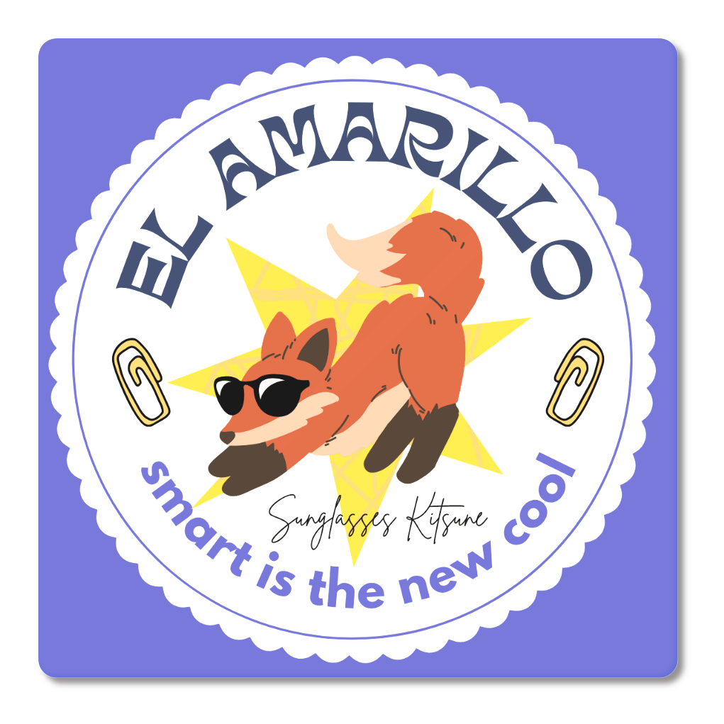 レトロサングラスキツネ/コースター