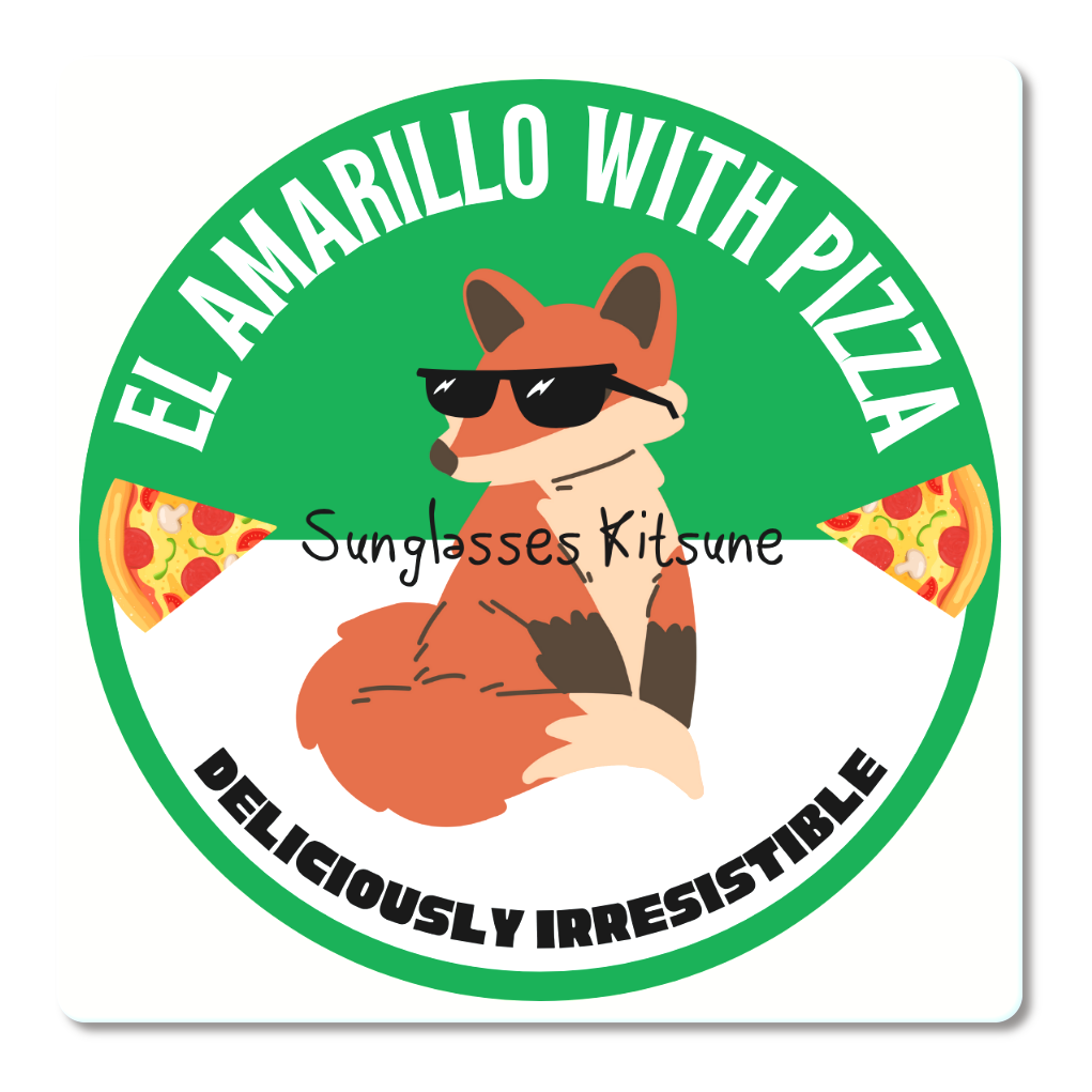 レトロサングラスキツネ/コースター