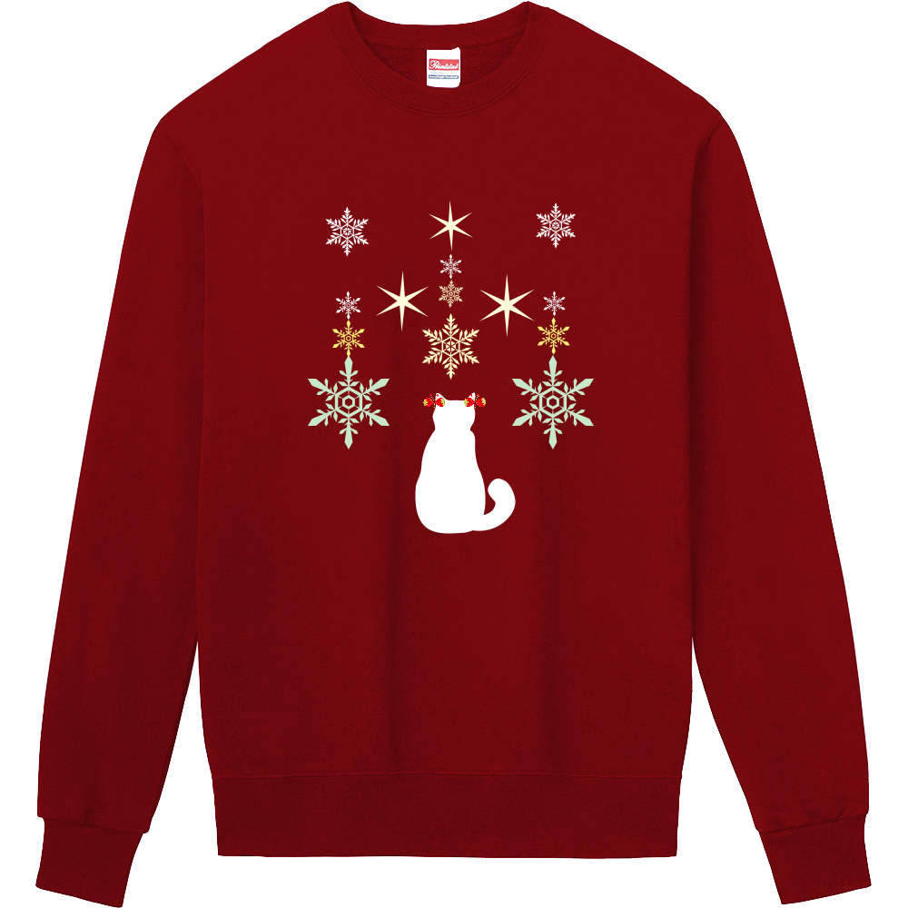 猫といちご蝶々定番スウェット