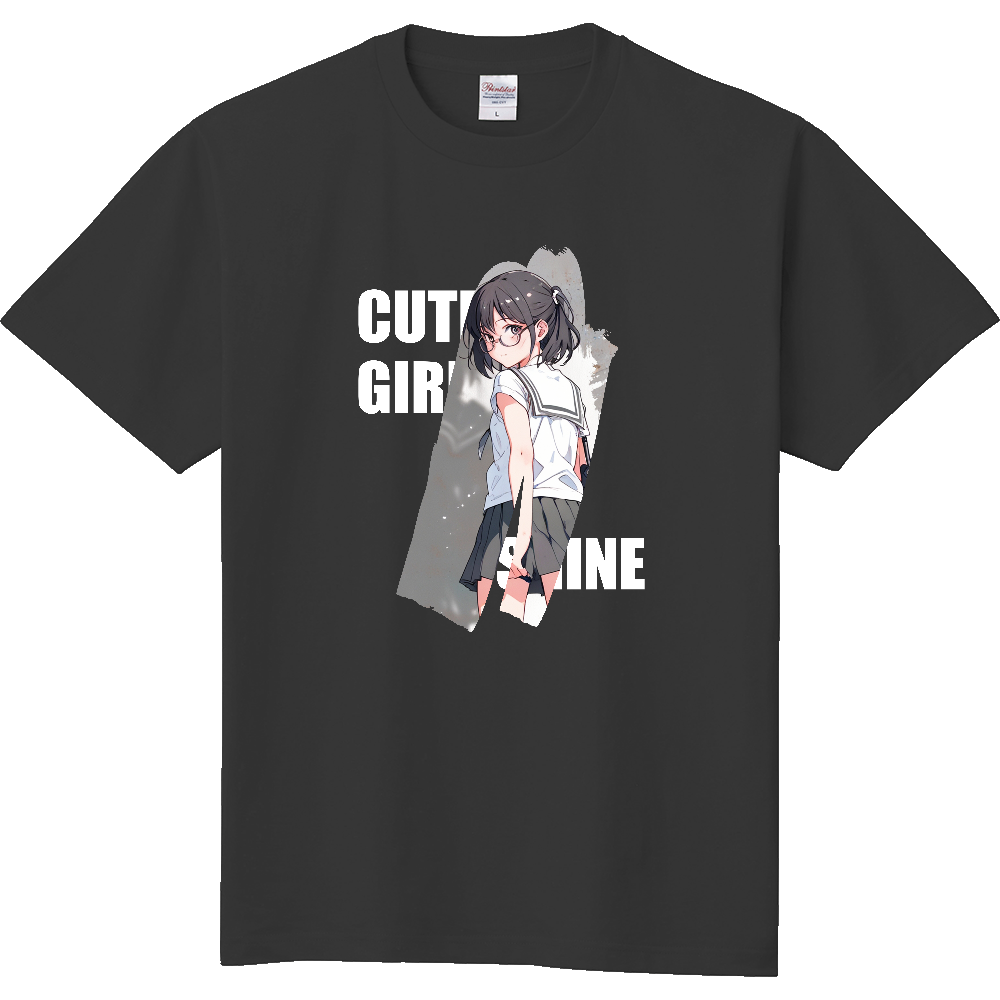 メガネ女子のＴシャツ