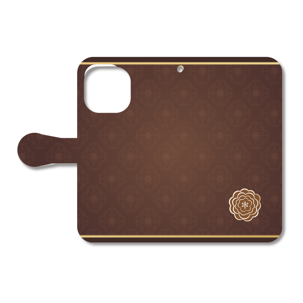 iPhoneケース 15 茶色