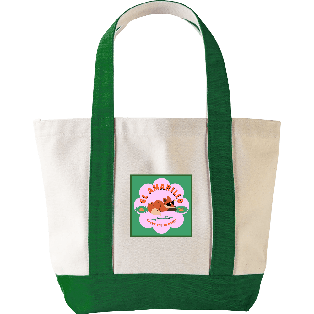 レトロサングラスキツネ/トートバッグ