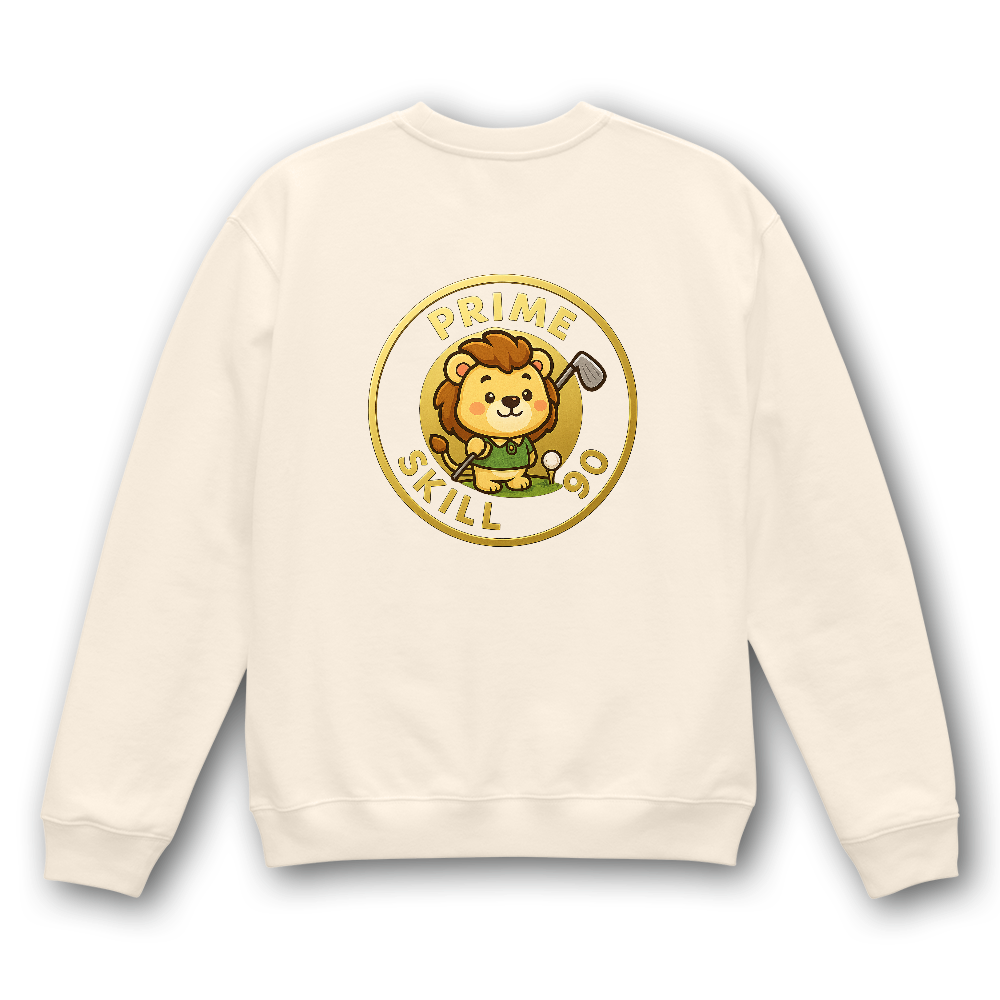 背面オリジナルキャラクターロゴ入りスウェット