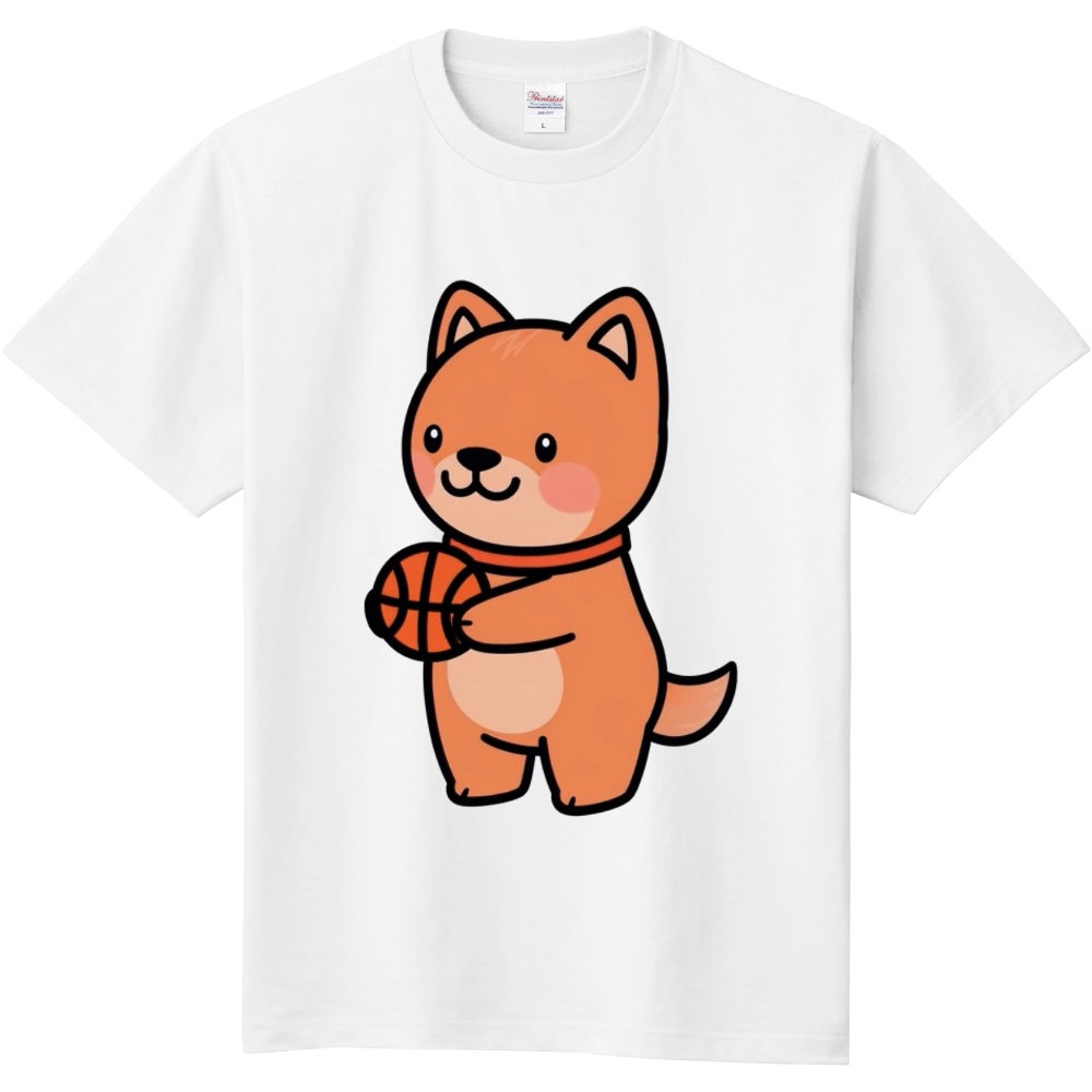 バスケに誘ってる柴犬ちゃん