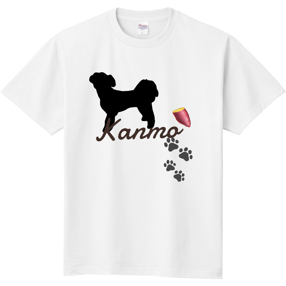 kanmo シルエット肉球ロゴ定番T