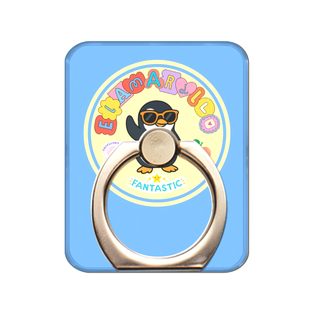 スマホリング/レトロサングラスペンギン