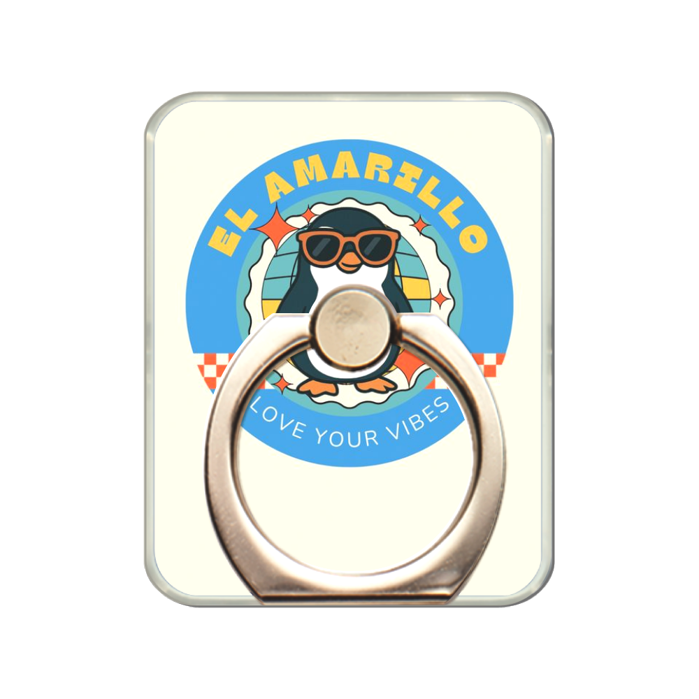 スマホリング/レトロサングラスペンギン