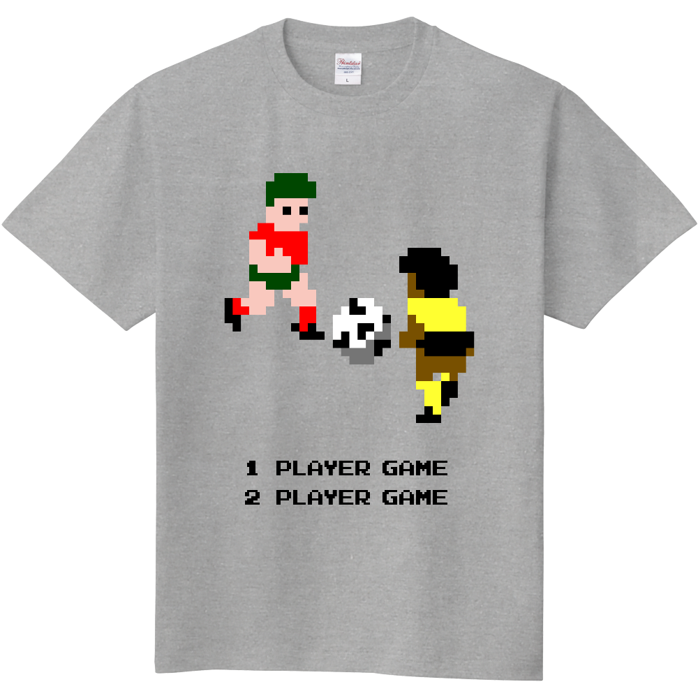 ドット絵のサッカーのＴシャツ