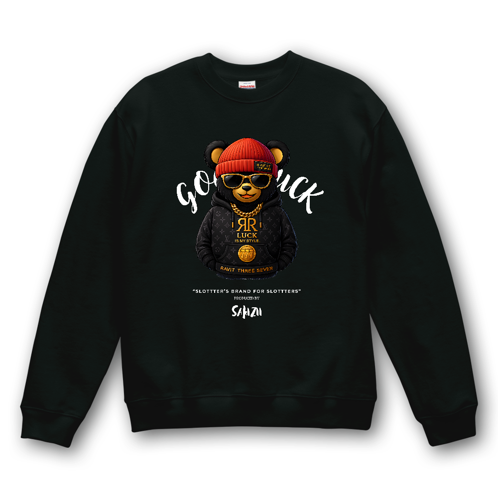 RAVIT THREE SEVEN "ゴージャスベア Ⅰ" 8.8オンス オーセンティック パイル クルーネック スウェット