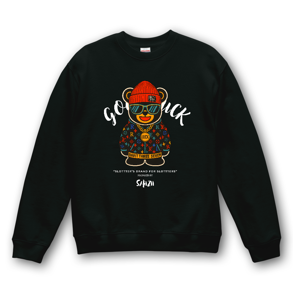 RAVIT THREE SEVEN "ゴージャスベア Ⅱ" 8.8オンス オーセンティック パイル クルーネック スウェット