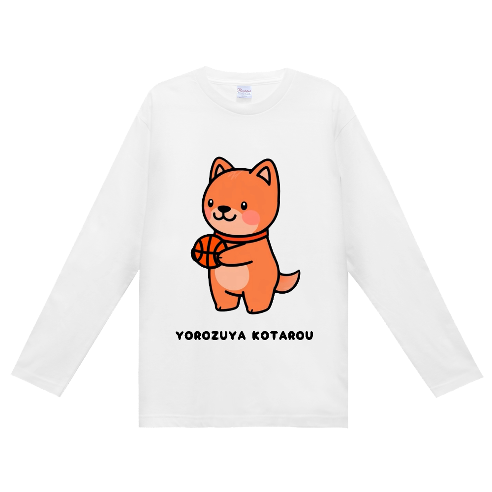 バスケに誘ってる柴犬ちゃん　ロンT