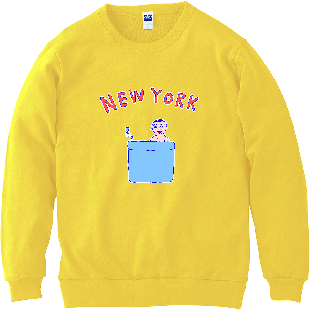 ダジャレデザイン「にゅーよーく」<NEWYORK>