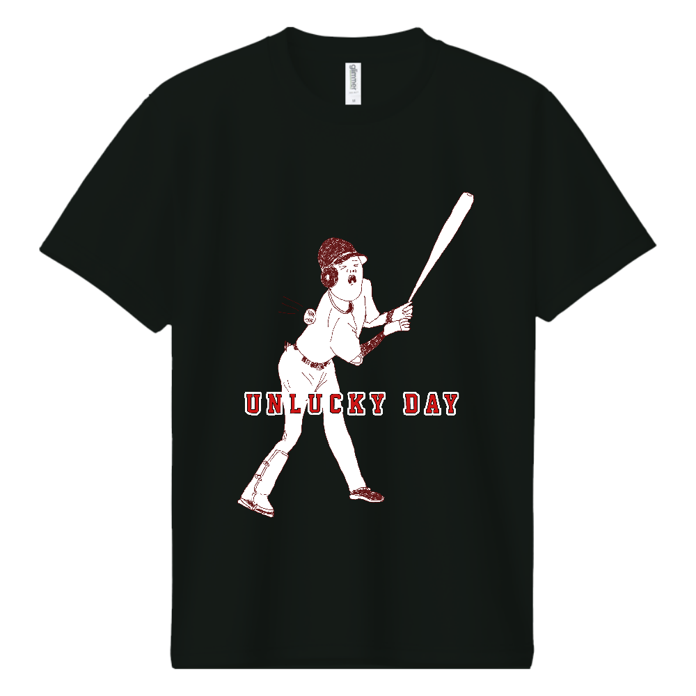 ストーブリーグを盛り上げよう!この冬おすすめ!ユーモア野球デザイン「ついてない日」