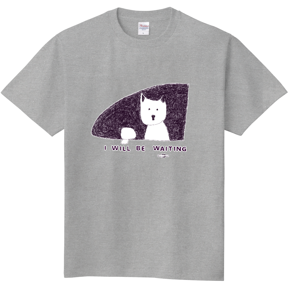 わんこデザイン「私は車で待ってます」