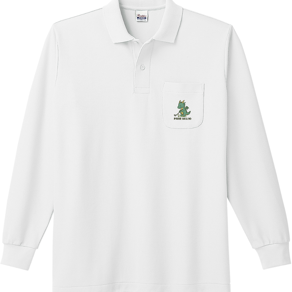 干支デザイン長袖ポロシャツたつ