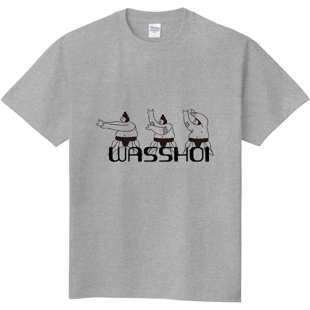 WASSHOIシュールロゴTシャツ