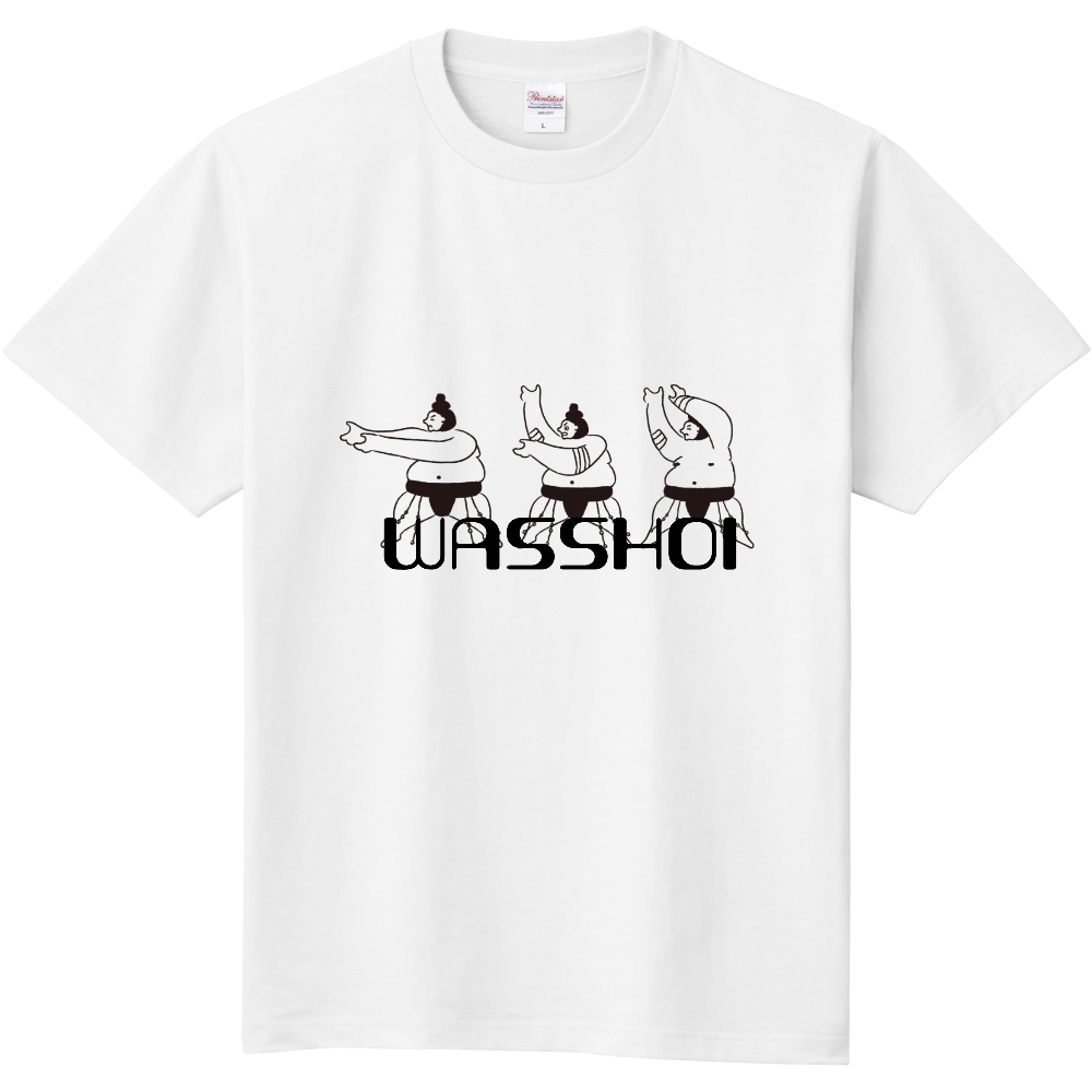 WASSHOIシュールロゴTシャツ