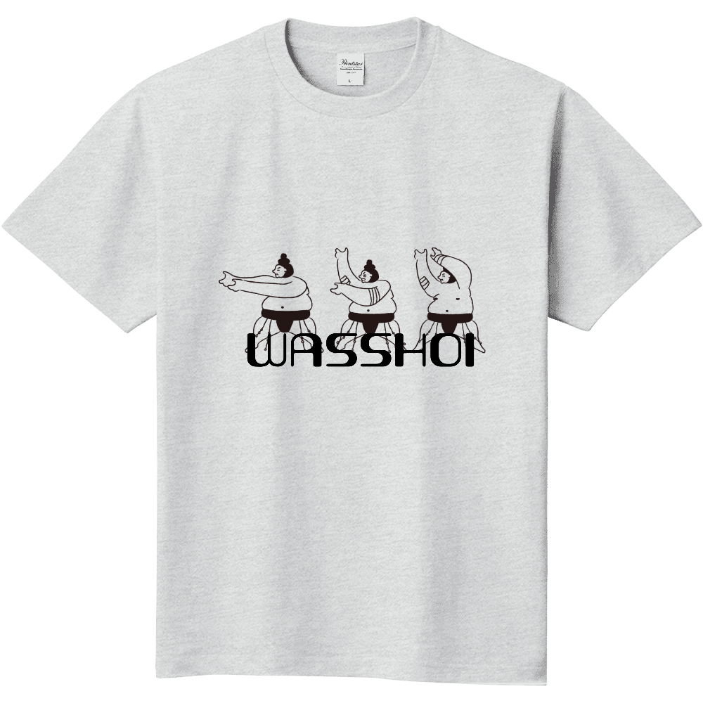 WASSHOIシュールロゴTシャツ