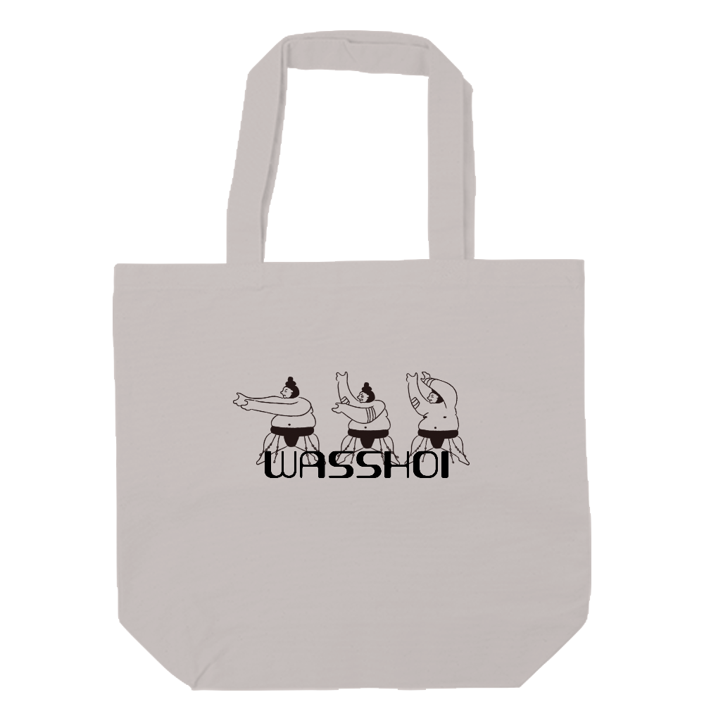 WASSHOIシュールロゴトートバッグ
