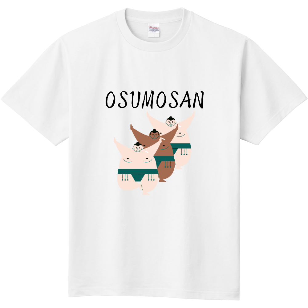 OSUMOSANシュールロゴTシャツ