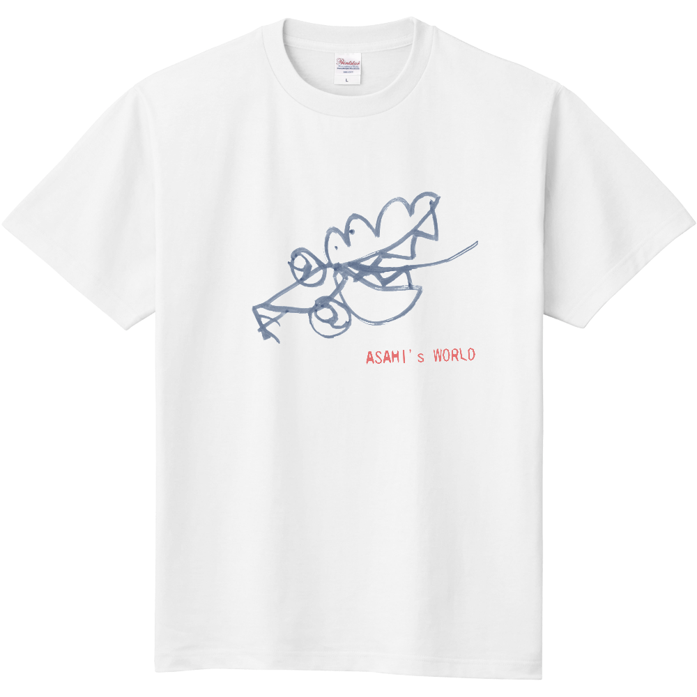 ASAHI's WORLD Tシャツ　クロコダイル　シンプル