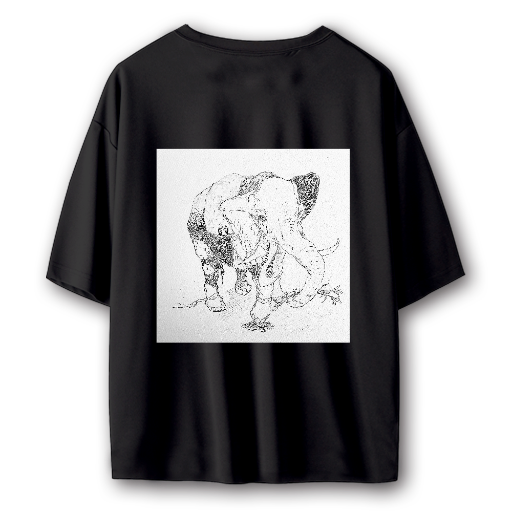 心棲生物 モノクロTシャツ