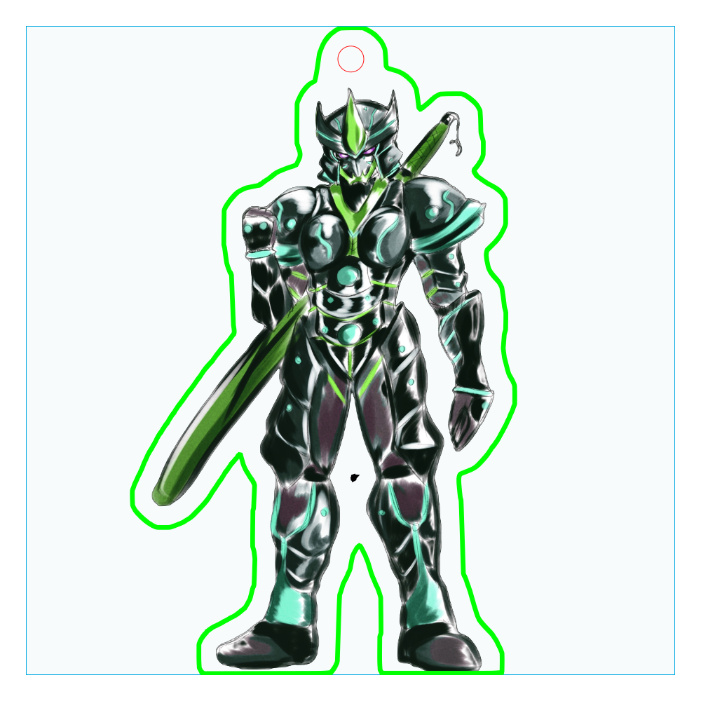 オリジナルヒーロー　源泉武者　茶火丸　アクリルキーホルダー