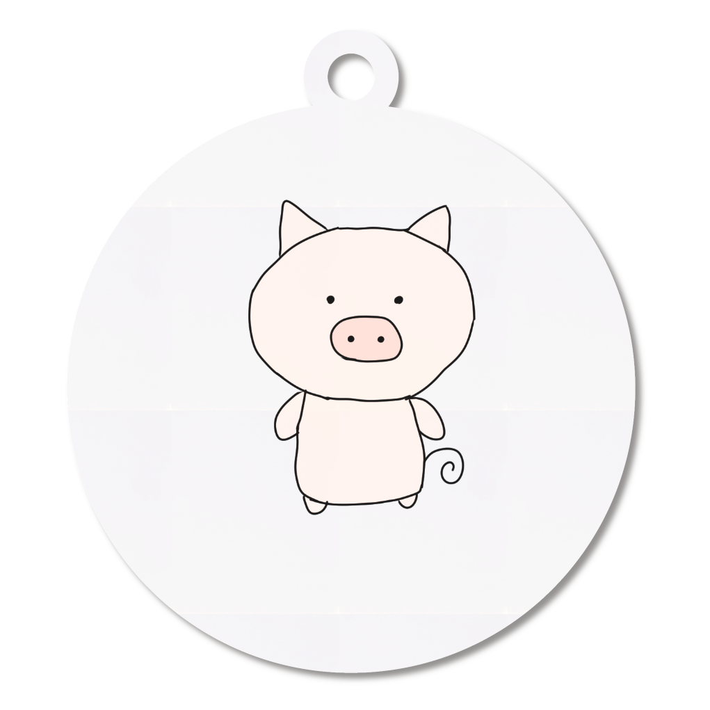 ぶたのアクリルキーホルダー