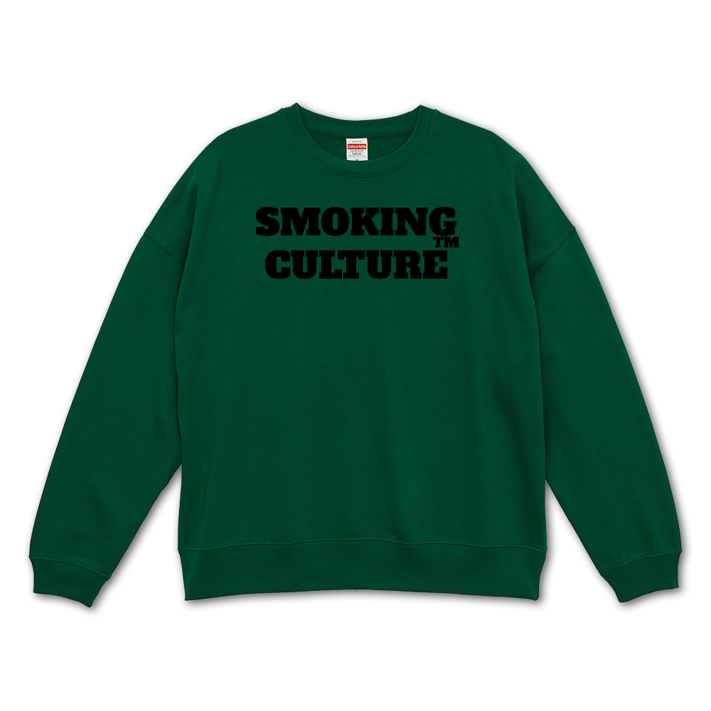 "ヘビ"ースモーカー ビッグシルエットトレーナー アイビーグリーン