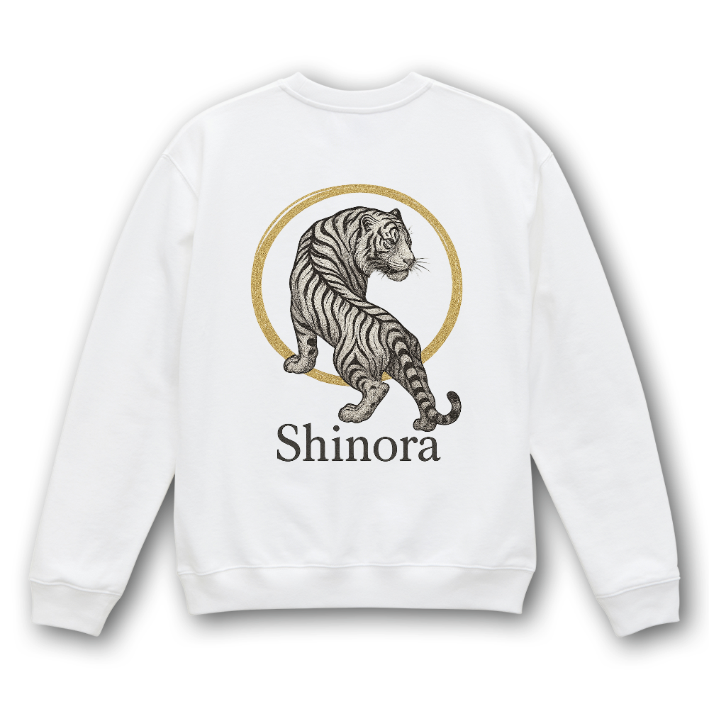 白虎の護紋スウェット – White Tiger Emblem