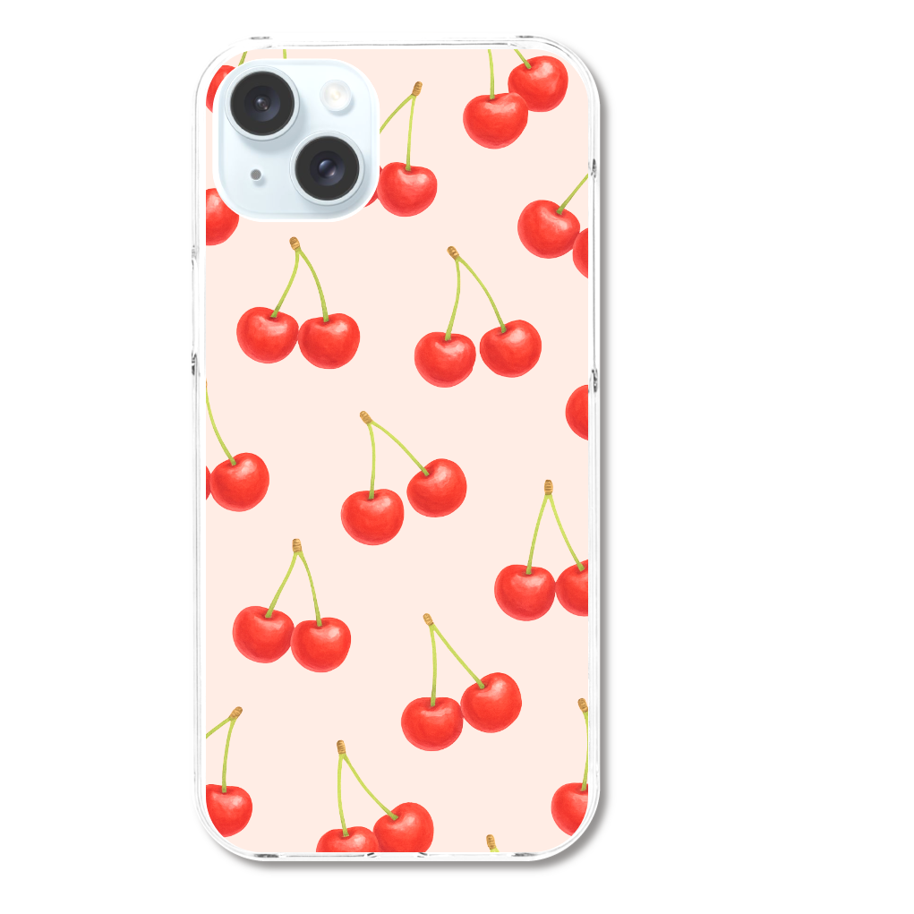 さくらんぼ　スマホケース