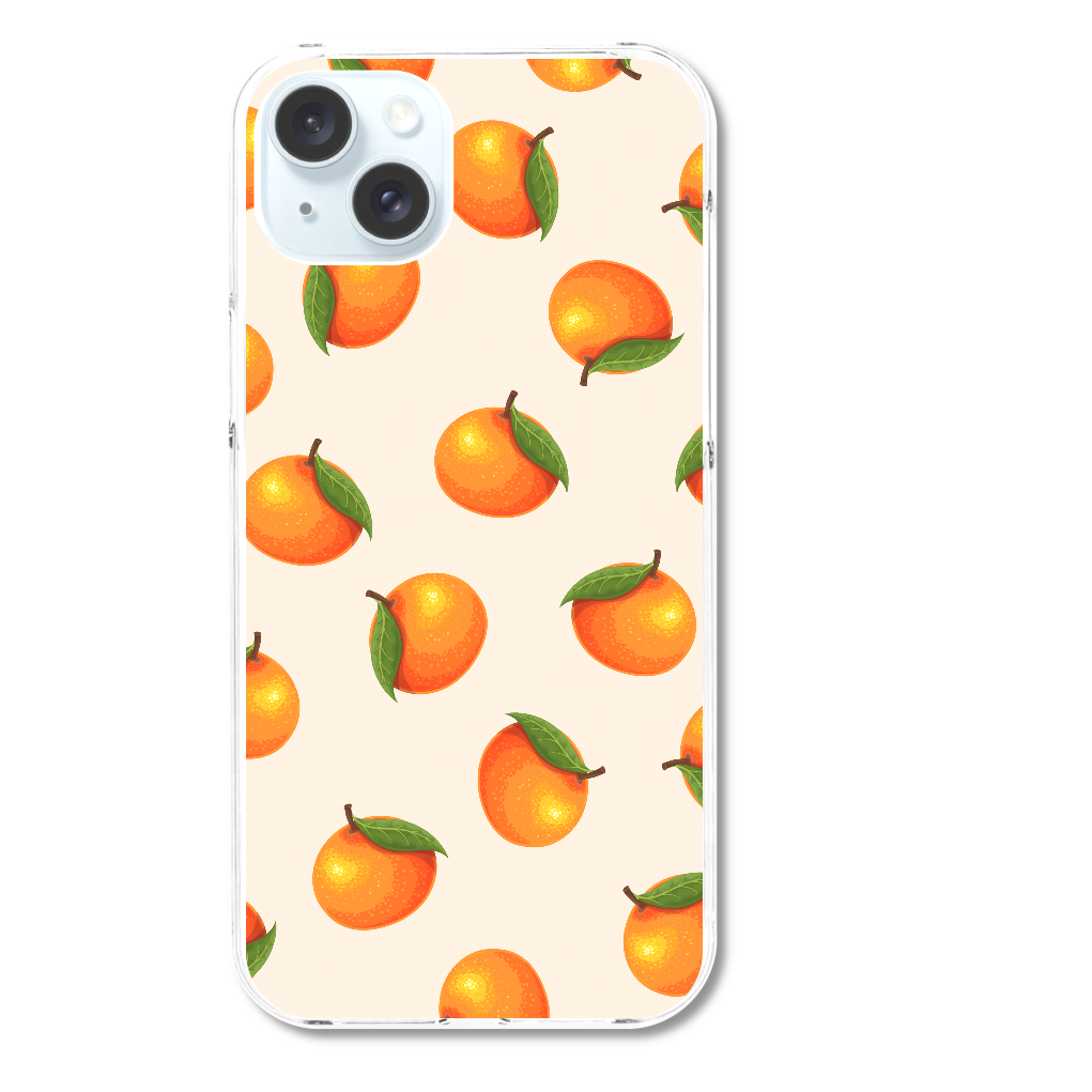 みかん　スマホケースiPhone15 Plus (ハードケース)