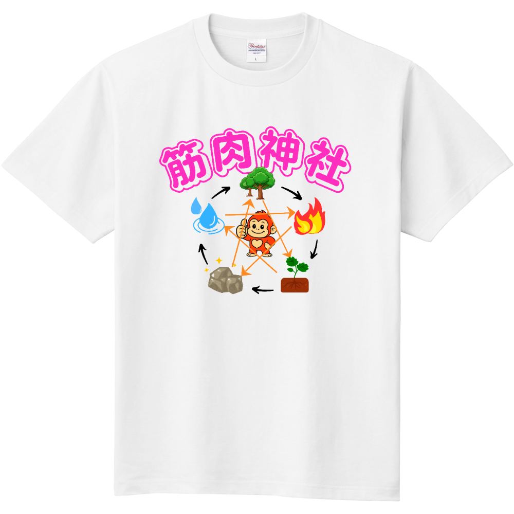 筋肉神社・運気爆あがりTシャツ