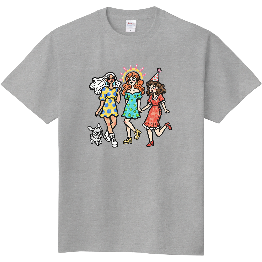 女性３人組のＴシャツ