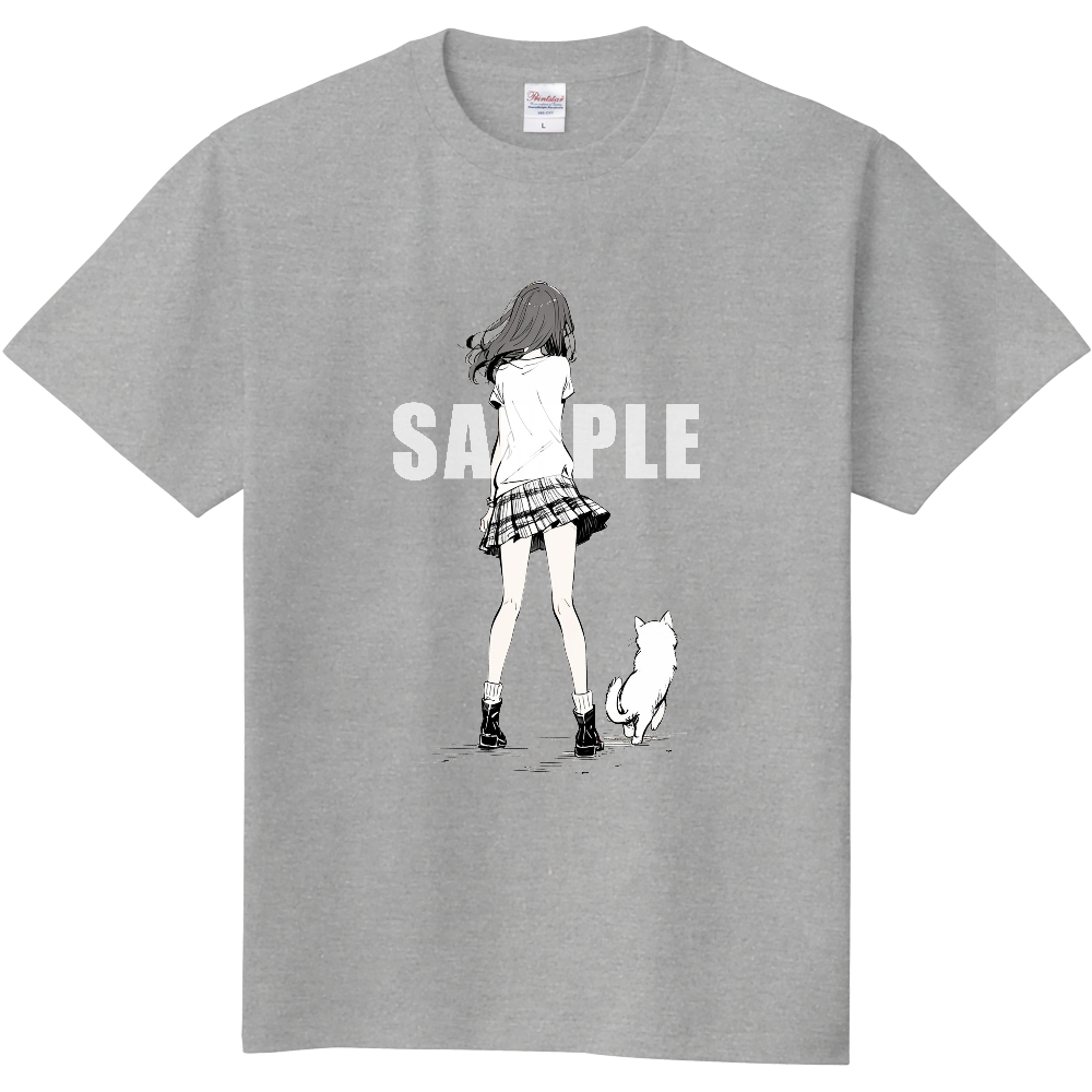 後ろ向きの女性のＴシャツ