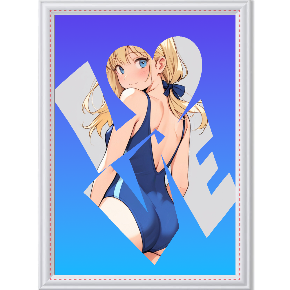 LOVE美少女のアートパネル